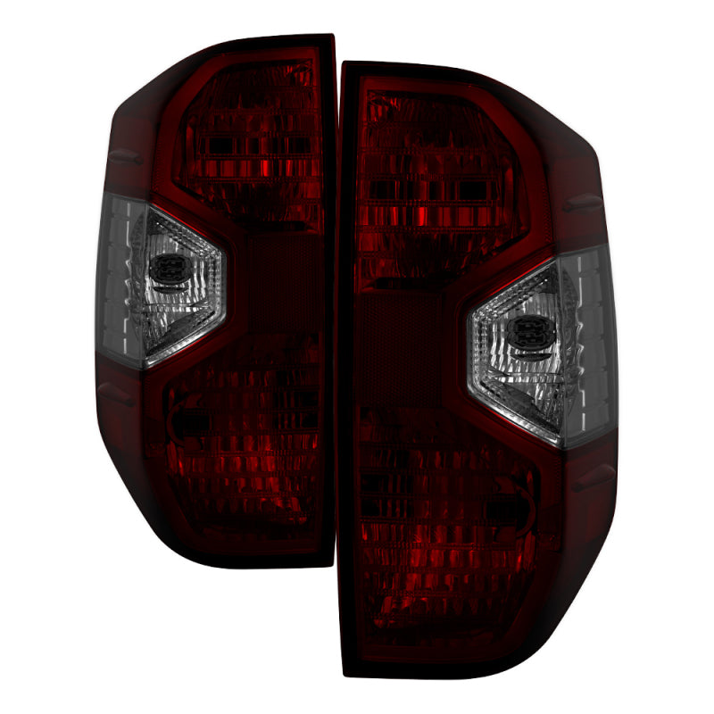 xTune Toyota Tundra 14-17 OEM Style Tail Lights - Dark Red ALT-JH-TTU14-OE-RSM