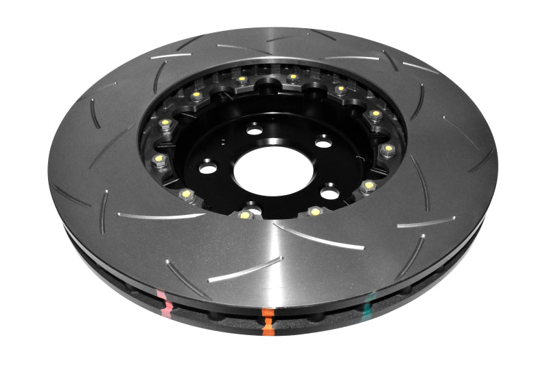 DBA 02-10 WRX / 13+ FR-S / 13+ BRZ Premium Front Slotted 5000 Series 2 Piece Rotor w/ Black Hat