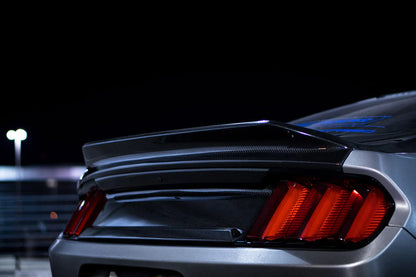 2015 - 2023 MUSTANG DOUBLE SIDED CARBON FIBER TYPE-ST DECKLID WITH INTEGRATED SPOILER