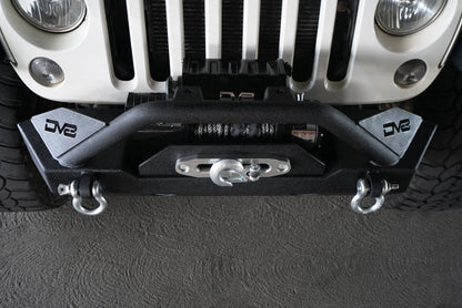 DV8 Offroad 07-18 Jeep Wrangler JK/JL FS-15 Steel Stubby Front Bumper w/ Fog Lights