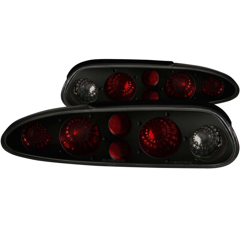 ANZO 1993-2002 Chevrolet Camaro Taillights Dark Smoke