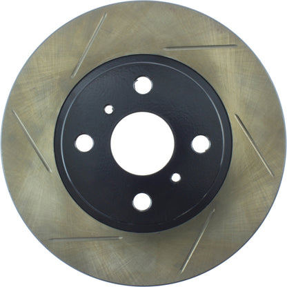 StopTech Power Slot 6/86-12/89 Toyota MR2 / 8/89-91 Corolla GTS Front Right SportStop Slotted Roto
