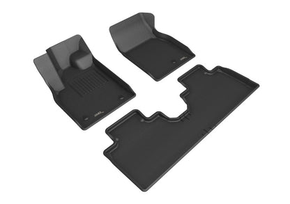 3D MAXpider 2021 Ford Mustang Mach-E Kagu 1st & 2nd Row Floormat - Black