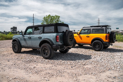 Corsa 21-22 Ford Bronco 2.7L 4-Door 2.75in Cat-Back Dual Rear Exhaust w/4in Straight-Cut Polish Tips