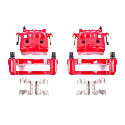 Power Stop 16-17 Subaru Crosstrek Front Red Calipers w/Brackets - Pair