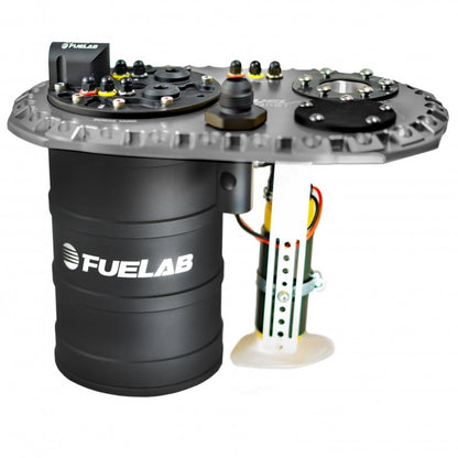 Fuelab Quick Service Surge Tank w/49442 Lift Pump & Dual 340LPH Pumps - Titanium