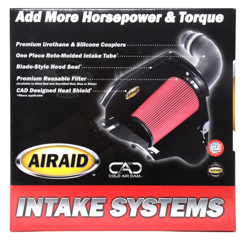 Airaid 12-14 Jeep Wrangler JK 3.6L Pentastar MXP Intake System w/ Tube (Dry / Red Media)