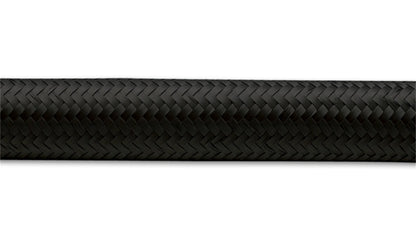 Vibrant -8 AN Black Nylon Braided Flex Hose (20 foot roll)