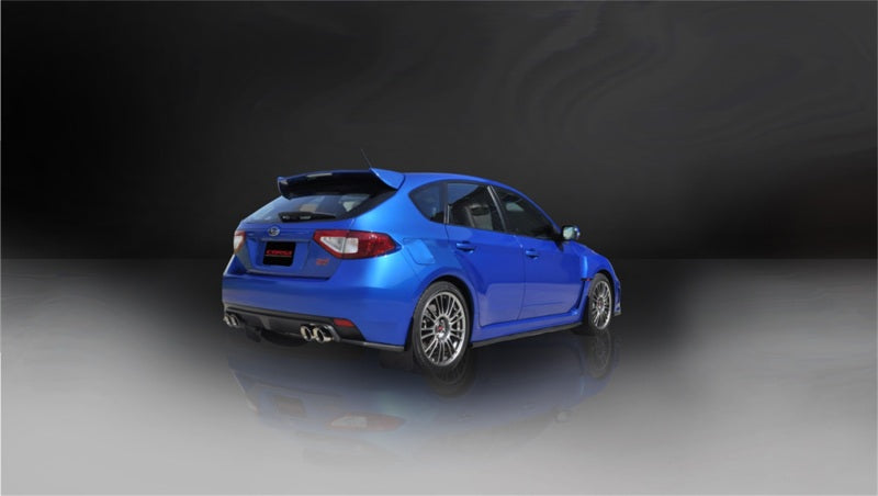 Corsa 08-13 Subaru Impreza Hatchback STI 2.5L Turbo Manual Polished Sport Cat-Back Exhaust