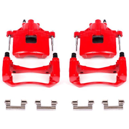 Power Stop 00-05 Buick LeSabre Front Red Calipers w/Brackets - Pair