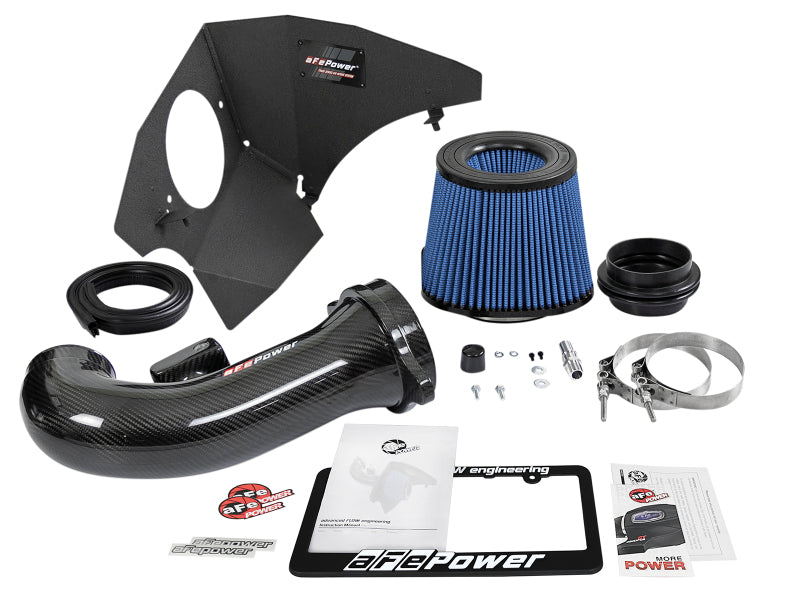 aFe 19-20 GM Trucks 5.3L/6.2L Track Series Carbon Fiber Cold Air Intake System With Pro 5R Filters