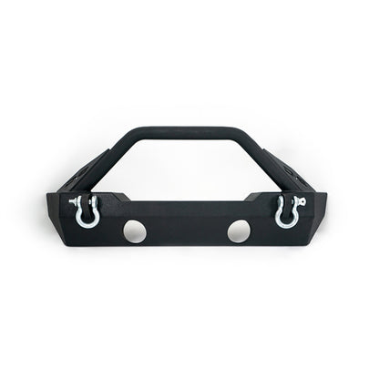 DV8 Offroad 07-18 Jeep Wrangler JK/JL FS-15 Steel Stubby Front Bumper w/ Fog Lights