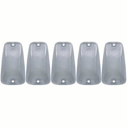 ANZO 1988-2000 Chevrolet Silverado 3500 LED Cab Roof Light Kit Clear 5pc Replac Lens and LED Bulbs