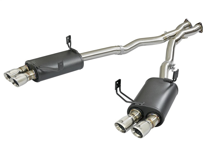 aFe MACH Force-Xp 2-1/2in 304 SS Cat-Back Exhaust w/Polished Tips 05-08 BMW Z4 M Coupe (E86) L6 3.2L