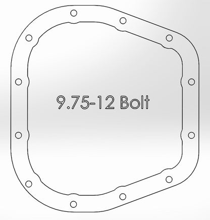 afe Rear Differential Cover (Raw; Street Series); Ford F-150 97-15 V6-3.5L (tt); 12 Bolt-9.75in