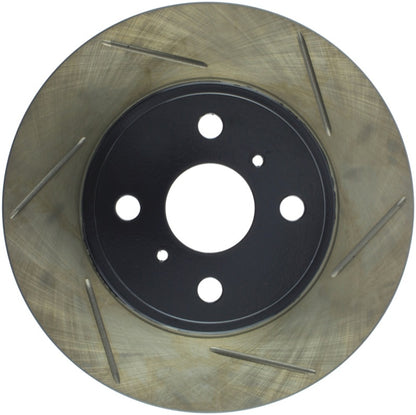 StopTech Power Slot 87-89 Toyota MR2/MR2 Turbo/MR2 Spyder (Exc. Turbo) Rear Left Slotted Rotor