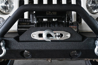 DV8 Offroad 07-18 Jeep Wrangler JK/JL FS-15 Steel Stubby Front Bumper w/ Fog Lights