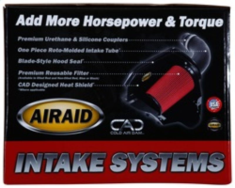Airaid 99-06 Chevy Silverado 4.8/5.3/6.0L (w/Low Hood) CAD Intake System w/ Tube (Dry / Red Media)