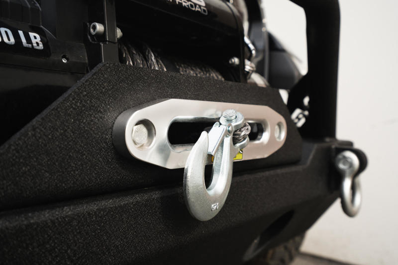 DV8 Offroad 07-18 Jeep Wrangler JK/JL FS-15 Steel Stubby Front Bumper w/ Fog Lights