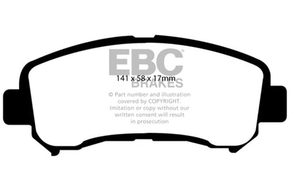 EBC 14+ Nissan Juke 1.6 Turbo Nismo RS Yellowstuff Front Brake Pads
