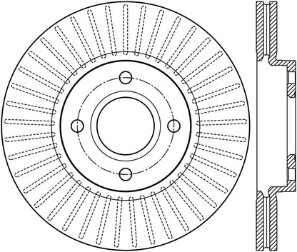 Stoptech 14-16 Ford Fiesta Front Cryo Rotor