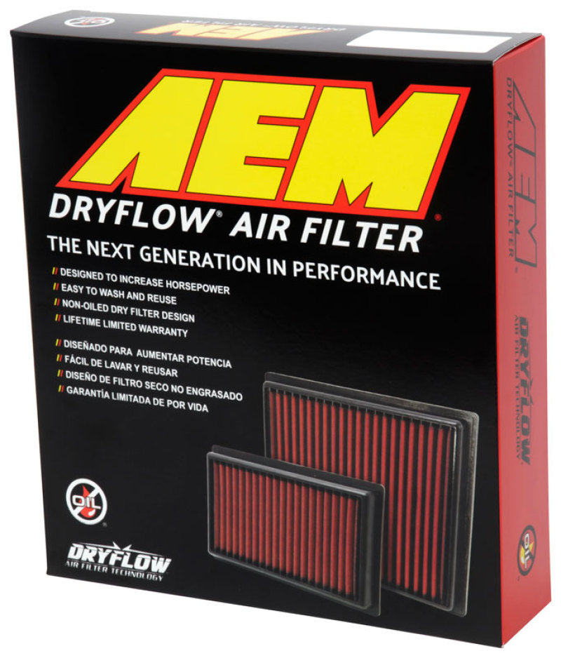 AEM 07-10 Impreza / 08-10 Forester 8.75in O/S L x 8.563in O/S W x 2.438in H DryFlow Air Filter