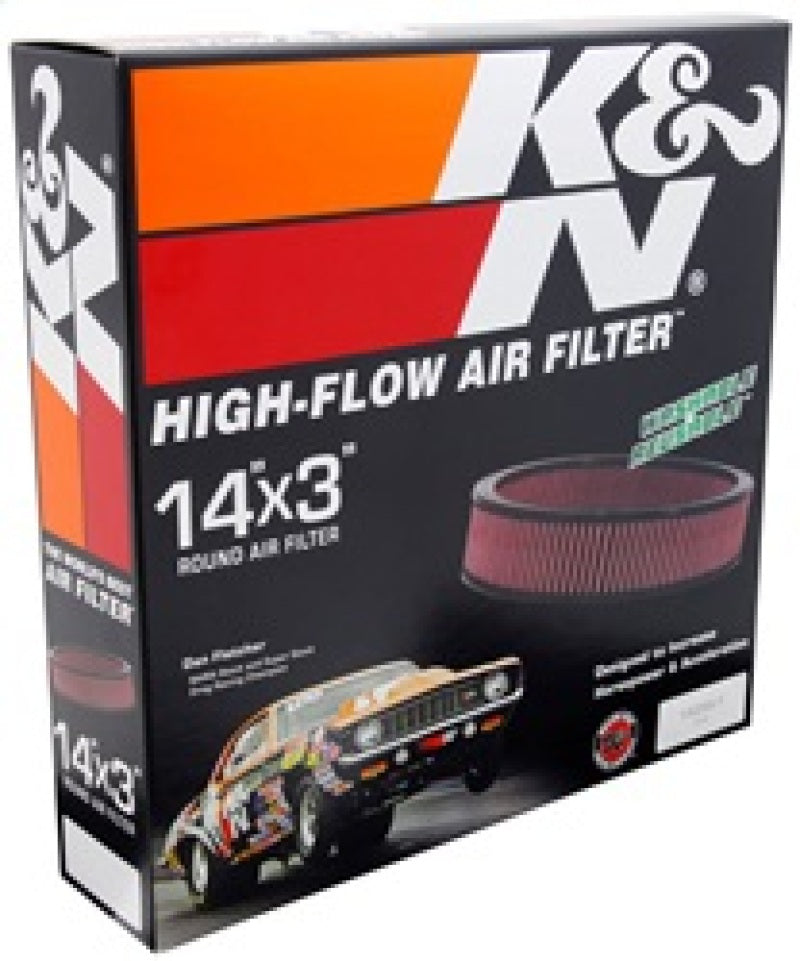 K&N Replacement Air Filter GM CARS & TRUCKS, V8, 1966-84